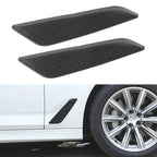 Car ABS Fender Decorative Sticker for BMW 5 Series 525Li 530Li, Carbon Fiber Texture, Carbon Fiber Texture