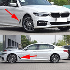 Car ABS Fender Decorative Sticker for BMW 5 Series 525Li 530Li, Carbon Fiber Texture, Carbon Fiber Texture