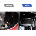 Car Carbon Fiber Gear Shift Ashtray Decorative Sticker for Infiniti Q50 / Q60 2014-2020, Gear Shift Ashtray