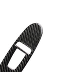 4 PCS Car Carbon Fiber Window Lift Panel Decorative Sticker for Infiniti Q50 2014-2020, Left Drive, Window Lift Panel (A)