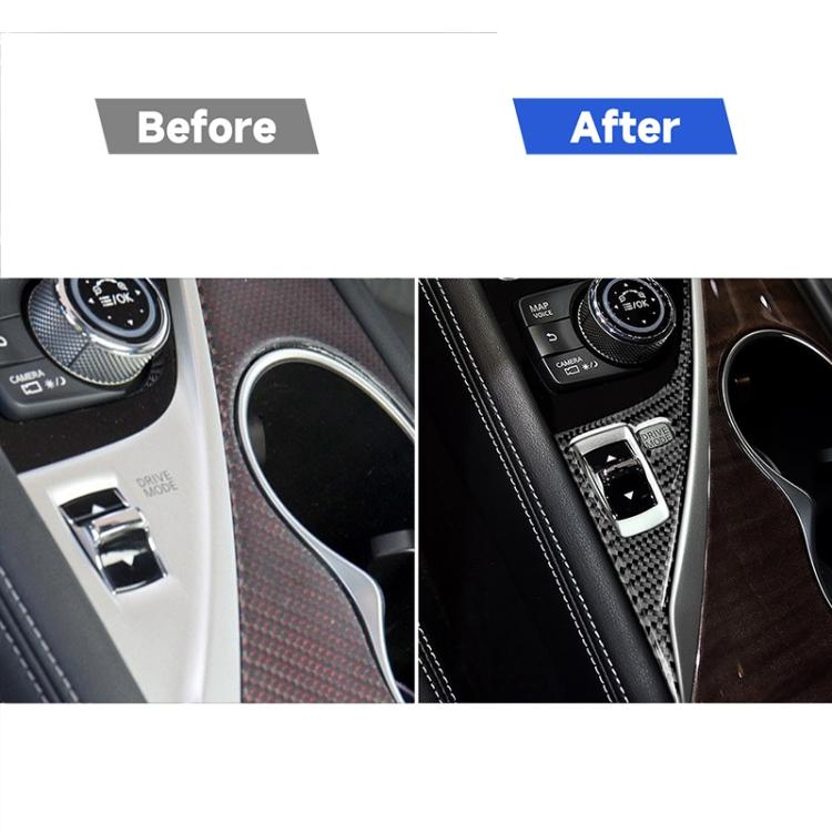 Car  Left Drive Carbon Fiber Driver Panel Decorative Sticker for Infiniti Q50 / Q60 2014-2020, Driver Panel