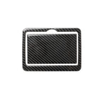 2 PCS Car Carbon Fiber Rear Water Cup Holder Panel Decorative Sticker for Infiniti Q50 / Q60 2014-2020, Rear Water Cup Holder Panel