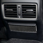 Car Carbon Fiber Rear Seat Ashtray Panel Decorative Sticker for Infiniti Q50 / Q60 2014-2020, Rear Seat Ashtray Panel