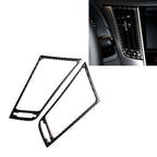 2 PCS Car Carbon Fiber Central Air Outlet Frame Decorative Sticker for Infiniti Q50 / Q60 2014-2020, Central Air Outlet Frame