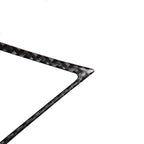 2 PCS Car Carbon Fiber Central Air Outlet Frame Decorative Sticker for Infiniti Q50 / Q60 2014-2020, Central Air Outlet Frame