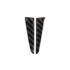 2 PCS Car Carbon Fiber Steering Wheel Below Decorative Sticker for Infiniti Q50 / Q60 2014-2020, Steering Wheel Below