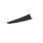 2 PCS Car Carbon Fiber Steering Wheel Below Decorative Sticker for Infiniti Q50 / Q60 2014-2020, Steering Wheel Below