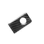 Car Carbon Fiber Front Passenger Seat Storage Box Decorative Sticker for Infiniti Q50 / Q60 2014-2020, Left Drive, Front Passenger Seat Storage Box