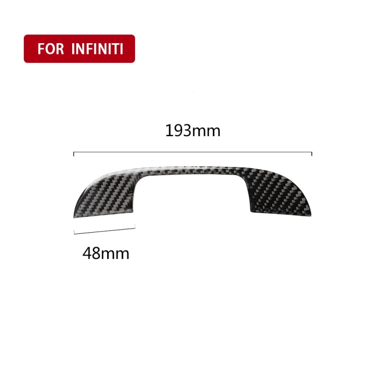 Car Carbon Fiber Armrest Decorative Sticker for Infiniti Q50 / Q60 2014-2020, Armrest