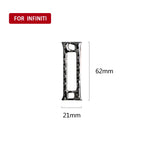 Car Carbon Fiber Rear Air Outlet Decorative Sticker for Infiniti Q50 / Q60 2014-2020, Rear Air Outlet