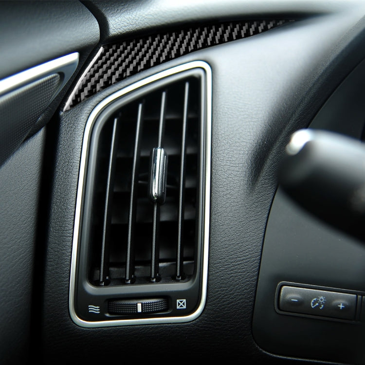 Car Carbon Fiber Left Side of the Dashboard Decorative Sticker for Infiniti Q50 / Q60 2014-2020, Left Drive, Left Side of the Dashboard