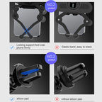 Car Air Outlet Six-claw Gravity Mobile Phone Holder Bracket, Six-claw Phone Holder(Black), Six-claw Phone Holder(Red), Six-claw Phone Holder(Silver)