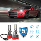 2 PCS EV18 H7 DC9-30V 20W 6000K 2500LM Car LED Headlight Lamps, EV18-H7