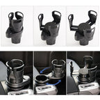 Multi-functional Car Auto Universal Carbon Fiber Texture Cup Holder Drink Holder, Carbon Fiber Texture