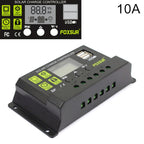 FOXSUR 10A Solar Charge Controller 12V / 24V Automatic Identification Controller, 10A