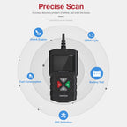 YA201 Car Mini Code Reader OBD2 Fault Detector Diagnostic Tool, YA201