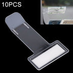 10 PCS Car Plastic Mounted Bill Clip Holder Parking Timing Car Ticket Holder, Plastic Mounted  Clip