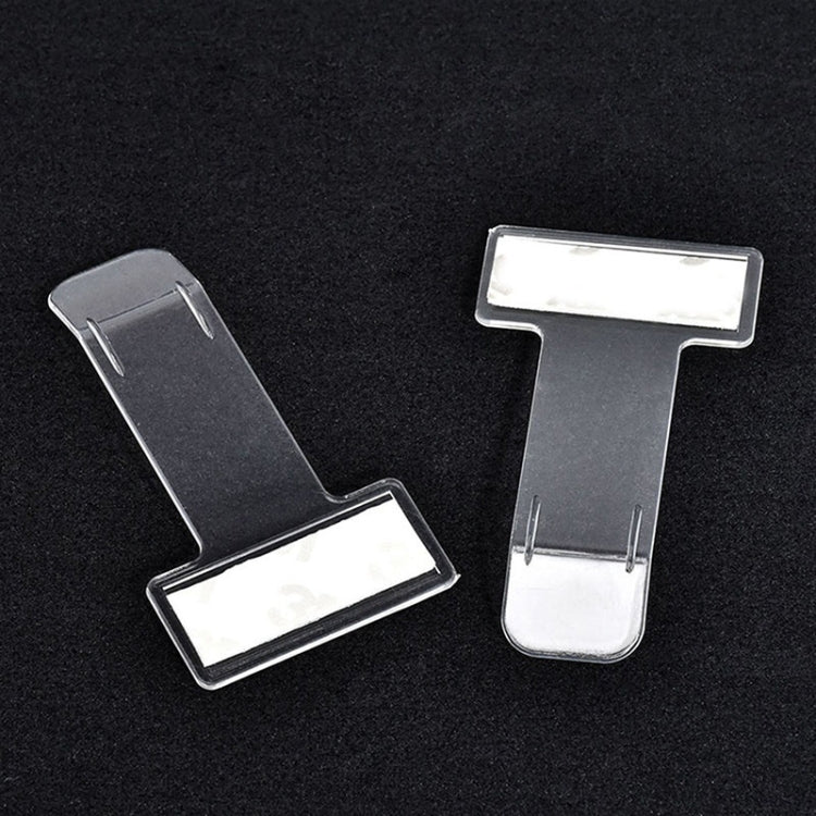 10 PCS Car Plastic Mounted Bill Clip Holder Parking Timing Car Ticket Holder, Plastic Mounted  Clip