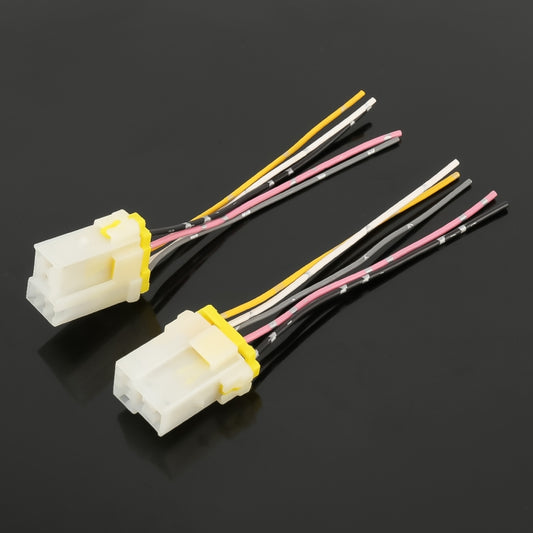 10 PCS 5 PIN Relay Holder Base with Wire, 5 PIN