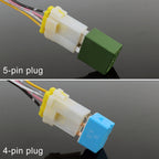 10 PCS 5 PIN Relay Holder Base with Wire, 5 PIN