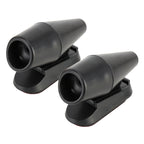 Pair Car ABS Deer Alert Sound Alarm Ultrasonic Wind Power Animal Repeller, Wind Power Animal Repeller (Black), Wind Power Animal Repeller (Black Silver)