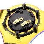 Car Colorful Modified Racing Sport Horn Button Steering Wheel, Diameter: 34.6cm