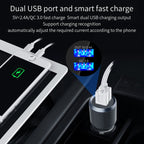BC49BQ Car Digital Radio Receiver Bluetooth MP3 Player FM Transmitter Voice Assistant QC3.0 Quick Charger, BC49BQ