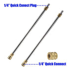 Car Body Chassis Car High Pressure Washing Machine Car Bottom Water Washing Machine 4 Nozzle Cleaner Set, Extension Rod Length: 34cm, with Extension Rod