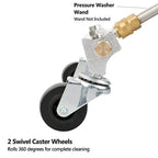 Car Body Chassis Car High Pressure Washing Machine Car Bottom Water Washing Machine 4 Nozzle Cleaner Set, Extension Rod Length: 34cm, with Extension Rod
