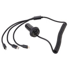 Universal Car 3 in 1 Quick Charger Dual Port USB Charger Power Outlet Adapter, Cable Length: 55cm, X3