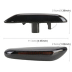 2 PCS D12V / 5W Car LED Dynamic Blinker Side Lights Flowing Water Turn Signal Light for BMW, Yellow Light, For BMW