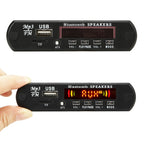 Car 12V 2x3W Audio MP3 Player Decoder Board FM Radio TF USB 3.5mm AUX, with Bluetooth / Recording Call Function / Power Amplifier / Remote Control, 12V