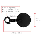 Universal 360 Rotate Adjustable Bicycle Rearview Handlebar Wide-angle Convex Mirror Cycling Rear View Mirror, View Mirror