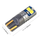 2 PCS T10 / W5W / 168 DC12-24V / 1.8W / 6000K / 140LM Car Clearance Light 4LEDs SMD-3030 Lamp Beads with Decoding & Constant Current, 10pcs DC12-24V / 1.8W / 6000K / 140LM