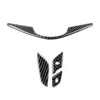 4 in 1 Car Carbon Fiber Steering Wheel Button Decorative Sticker for Cadillac xt5 2016-2017, Left and Right Drive Universal, For Cadillac xt5 2016-2017