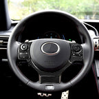4 in 1 Car Carbon Fiber Steering Wheel Button Decorative Sticker for Lexus IS250 NX200 200t 300h, Left and Right Drive Universal, For Lexus IS250 NX200 200t 300h(A)