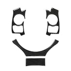 4 in 1 Car Carbon Fiber Steering Wheel Button Decorative Sticker for Lexus IS250 NX200 200t 300h, Left and Right Drive Universal, For Lexus IS250 NX200 200t 300h(B)