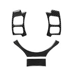 4 in 1 Car Carbon Fiber Steering Wheel Button Decorative Sticker for Lexus IS250 NX200 200t 300h, Left and Right Drive Universal, For Lexus IS250 NX200 200t 300h