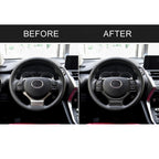 4 in 1 Car Carbon Fiber Steering Wheel Button Decorative Sticker for Lexus IS250 NX200 200t 300h, Left and Right Drive Universal, For Lexus IS250 NX200 200t 300h