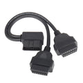 16PIN Car L Shape 90 Degree Connect OBD Diagnostic Extended Cable OBD2 Male to Female Cable, OBD2 Male to Female Cable