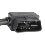 16PIN Car L Shape 90 Degree Connect OBD Diagnostic Extended Cable OBD2 Male to Female Cable, OBD2 Male to Female Cable