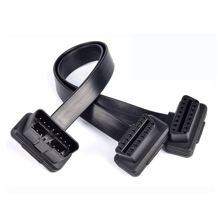 2 in 1 16PIN Car Elbow OBD Diagnostic Extended Cable OBD2 Cable, Elbow