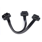2 in 1 16PIN Car Elbow OBD Diagnostic Extended Cable OBD2 Cable, Elbow