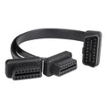 2 in 1 16PIN Car Straight Head OBD Diagnostic Extended Cable OBD2 Cable, Straight Head