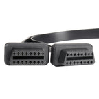 2 in 1 16PIN Car Straight Head OBD Diagnostic Extended Cable OBD2 Cable, Straight Head