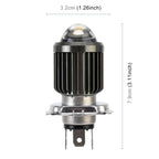 H4 DC12-80V / 10W / 6000K / 3000K / 800LM Bicolor Motorcycle Headlights with Projector Lens, H4