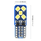 2 PCS T10 / W5W / 168 DC12V 1.8W 6000K 130LM 10LEDs SMD-2835 Car Reading Lamp Clearance Light, with Decoder, 10LEDs SMD-2835