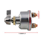 12V 125A Master Battery Disconnect Battery Switch Power Isolator Cut Off Kill Switch for UVT ATV Marine, 12V 125A