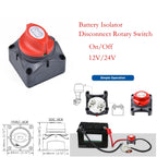 Car Auto RV Marine Boat Battery Selector Isolator Disconnect Rotary Switch Cut, A1771