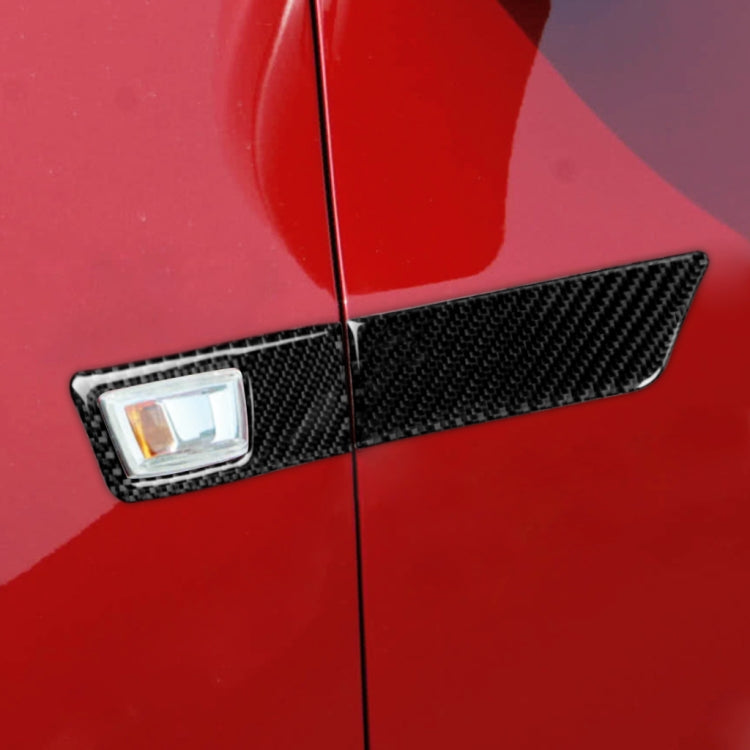4 in 1 Car Carbon Fiber Turn Light Panel Decorative Sticker for Chevrolet Cruze 2009-2015, Left and Right Drive Universal, Turn Light Panel